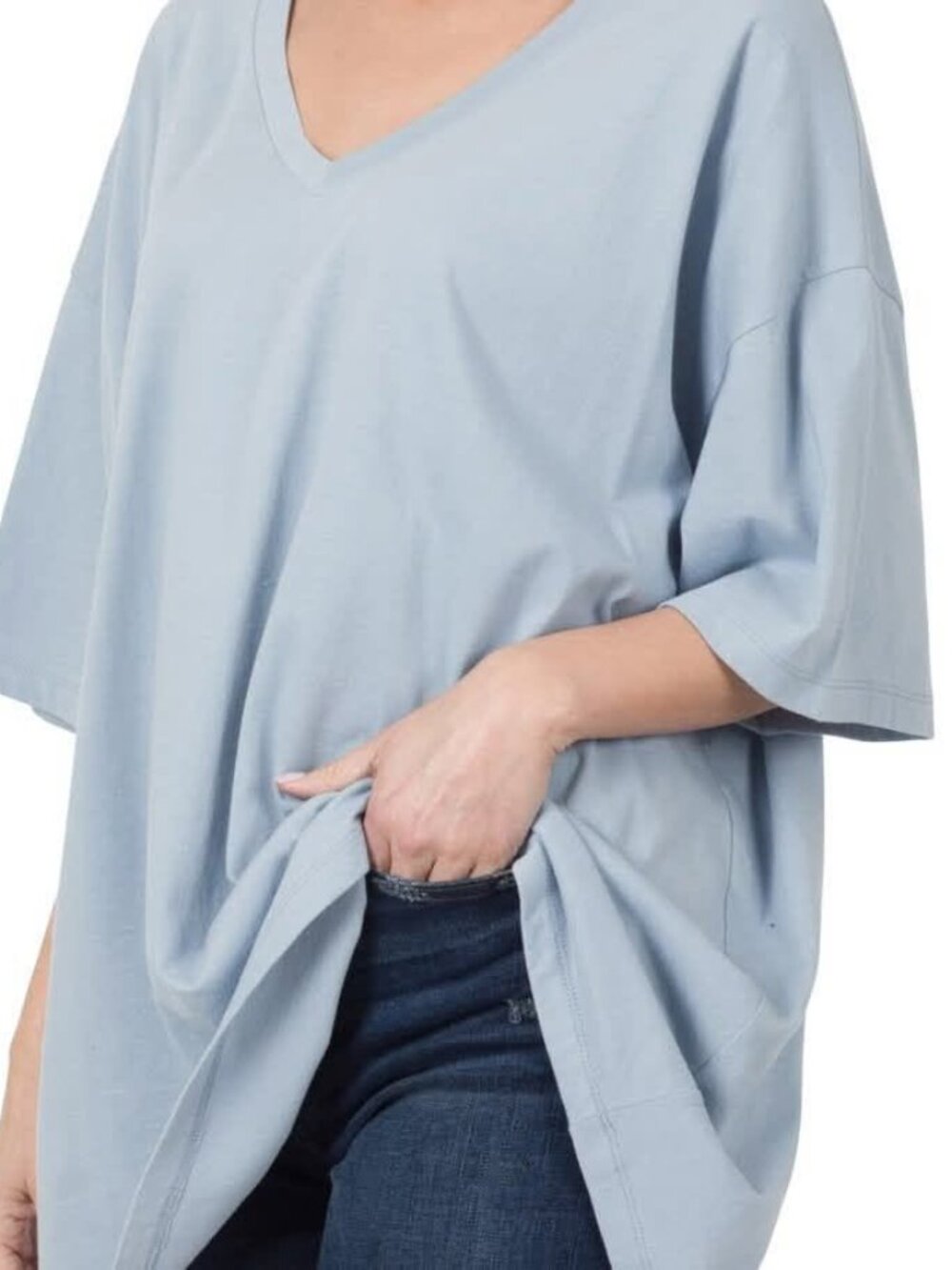 Oversize Blue Tee